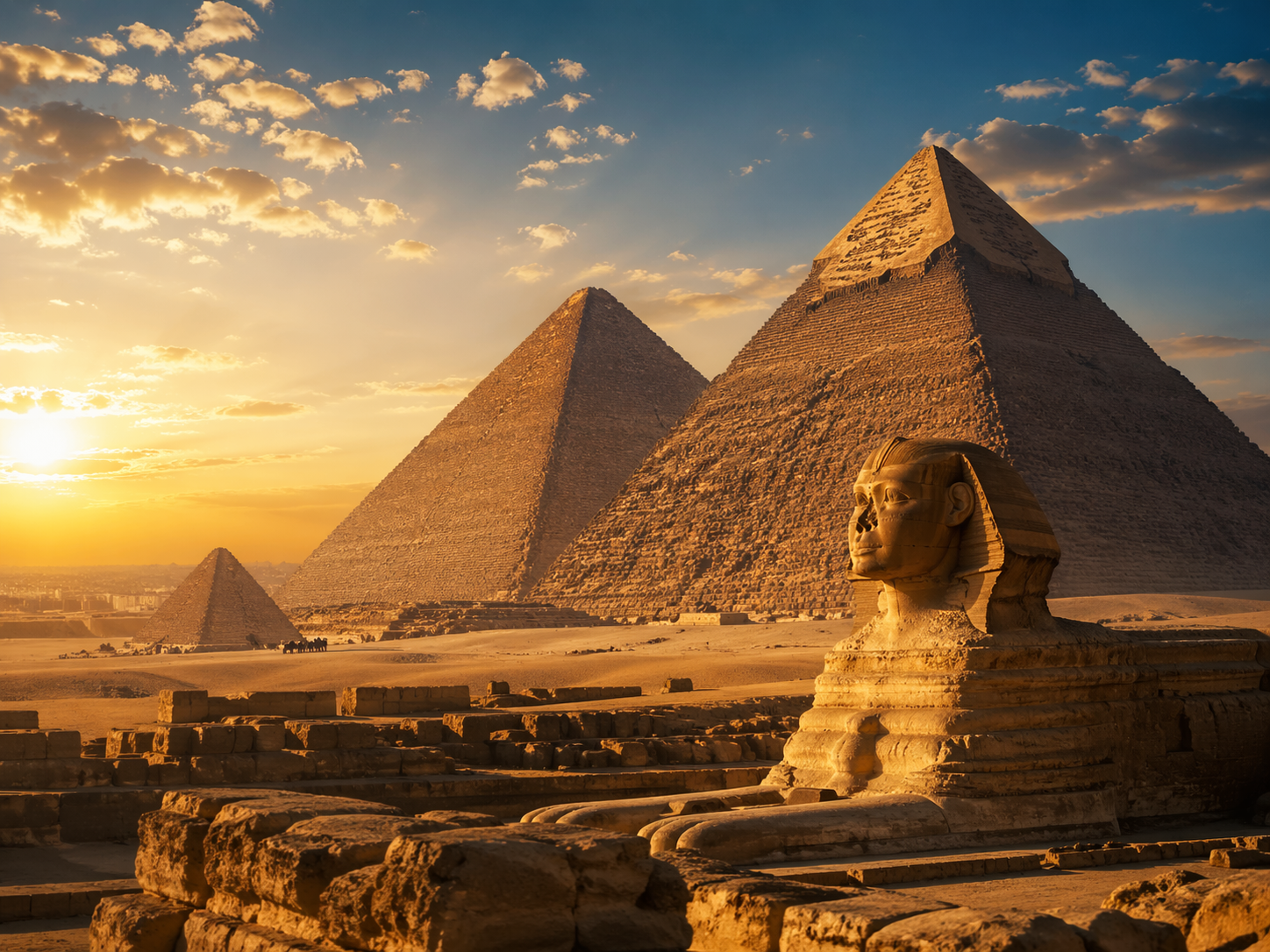 Pyramiden von Gizeh und Pyramidenbau im Alten Ägypten